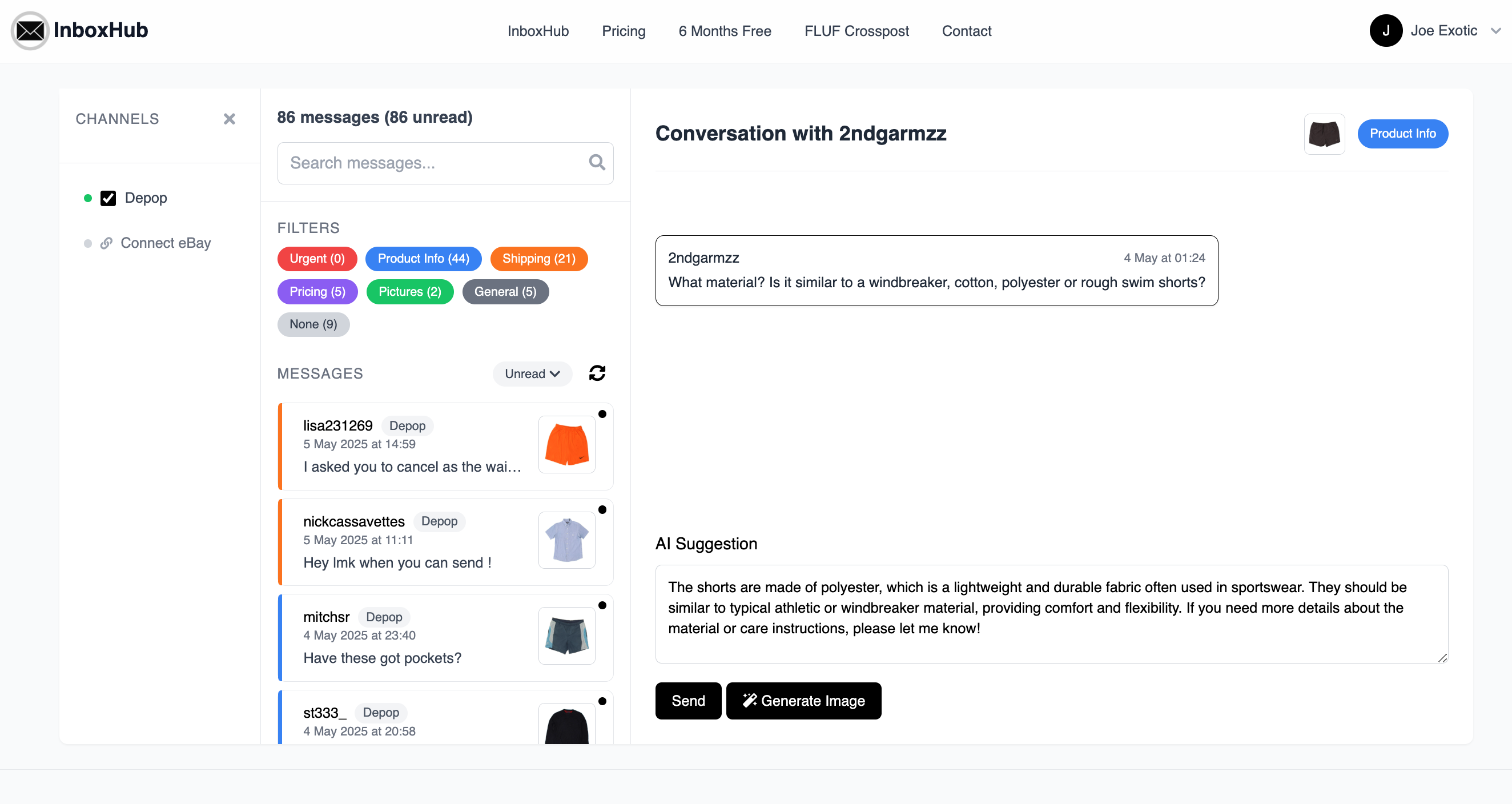 InboxHub Dashboard